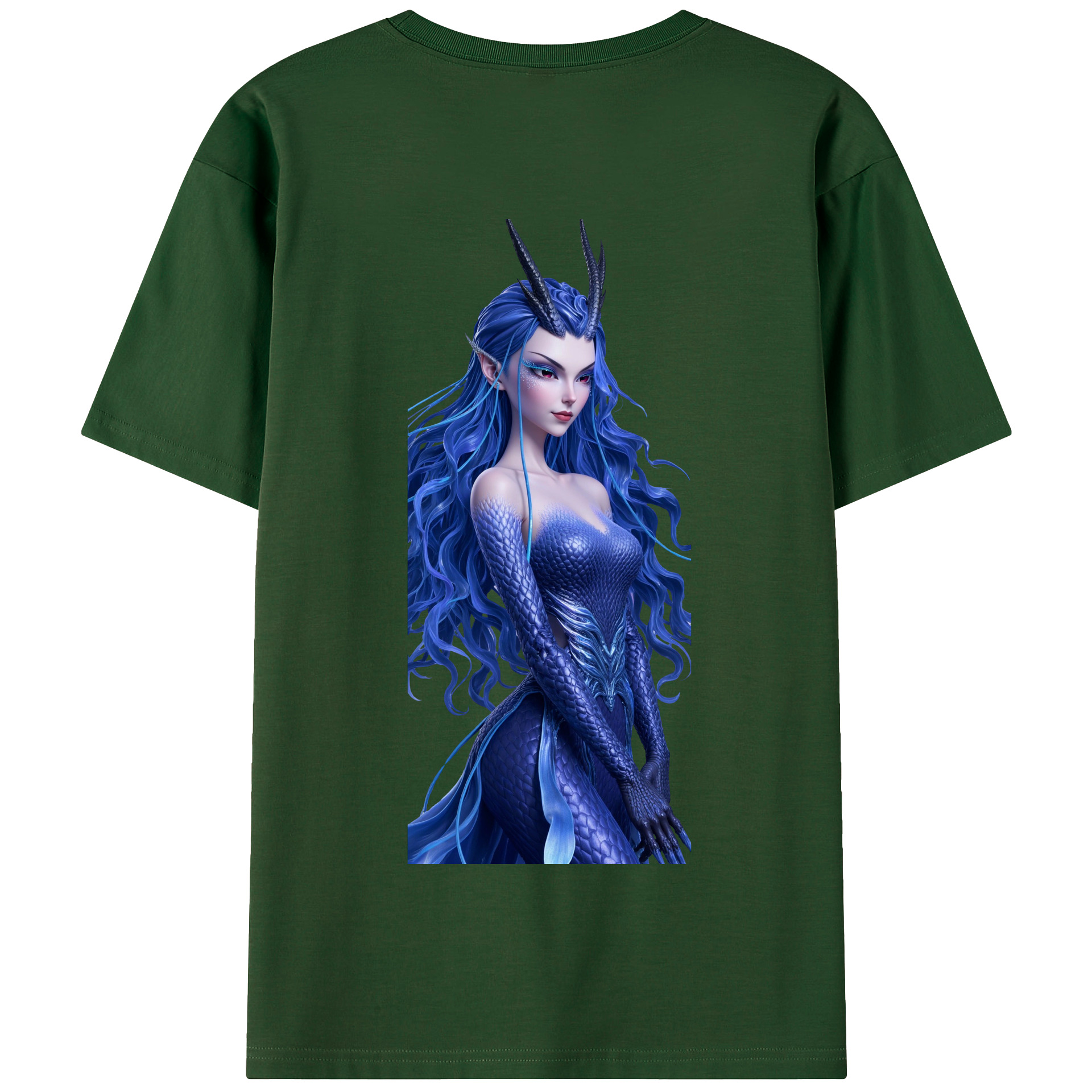 （画像用） Ne Zha 2 ナタ 魔童の大暴れ 綿100％半袖Tシャツ（背面プリント）